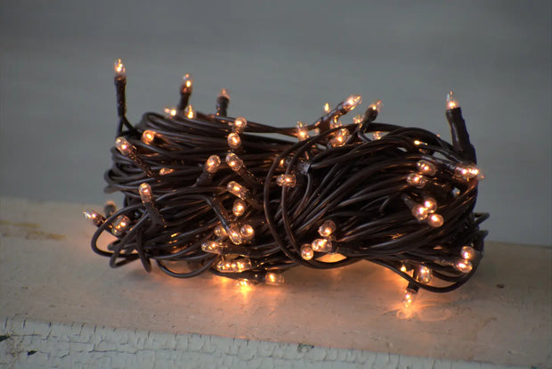 Teeny Lights Brown Cord, 35 count