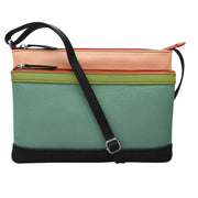 Double Zip Crossbody Bag by ili New York