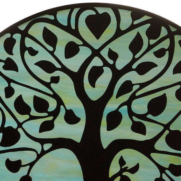 10"H Tree of Life Stained Glass Window Panel