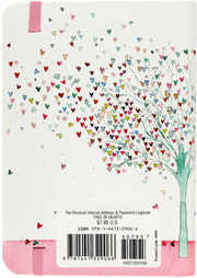 Tree of Hearts Internet Address & Password Logbook