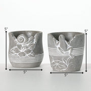 Snail & Frog Garden Pots, 2 Styles