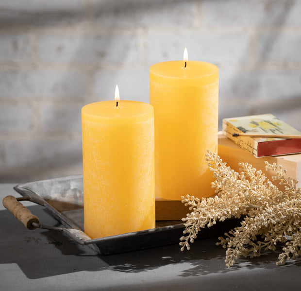 Timber Candles - Pale Yellow