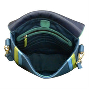 Multi Color Flap Bucket Bag by ili New York