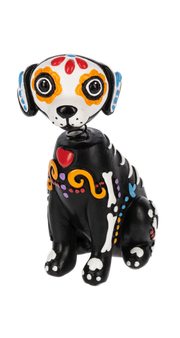 Sugar Skull Dog Figurines