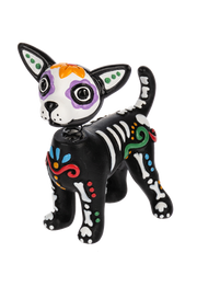 Sugar Skull Dog Figurines