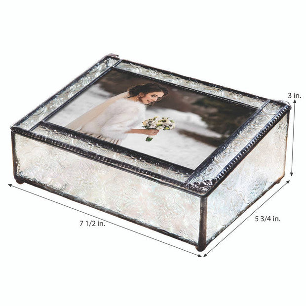 Clear Vintage Glass Photo Box