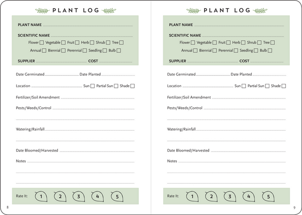 Gardener's Logbook