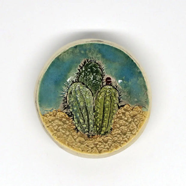 Cactus Trio Pottery Bowl