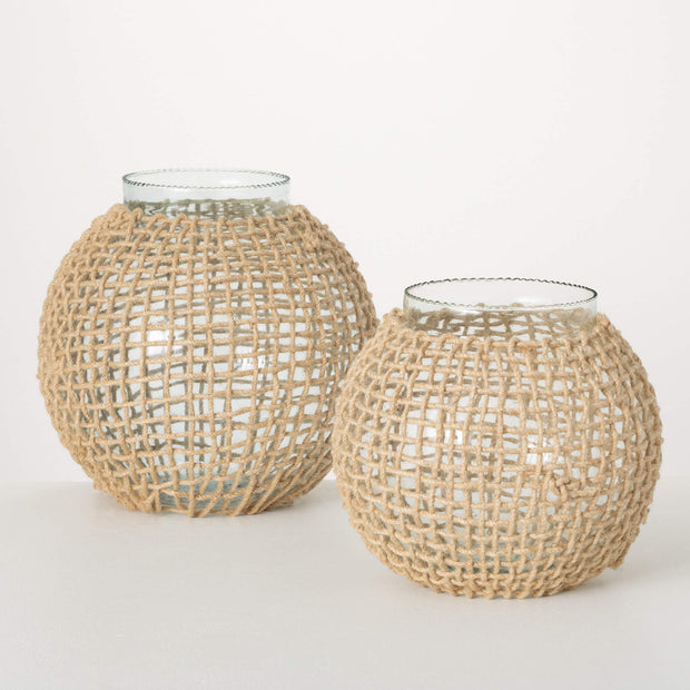 Rope Wrapped Vases