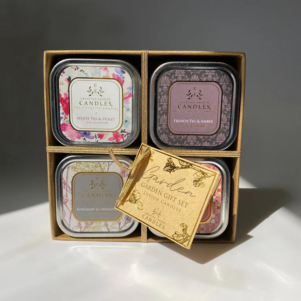 Garden Gift Set: 2-in-1 Soy Lotion Candles