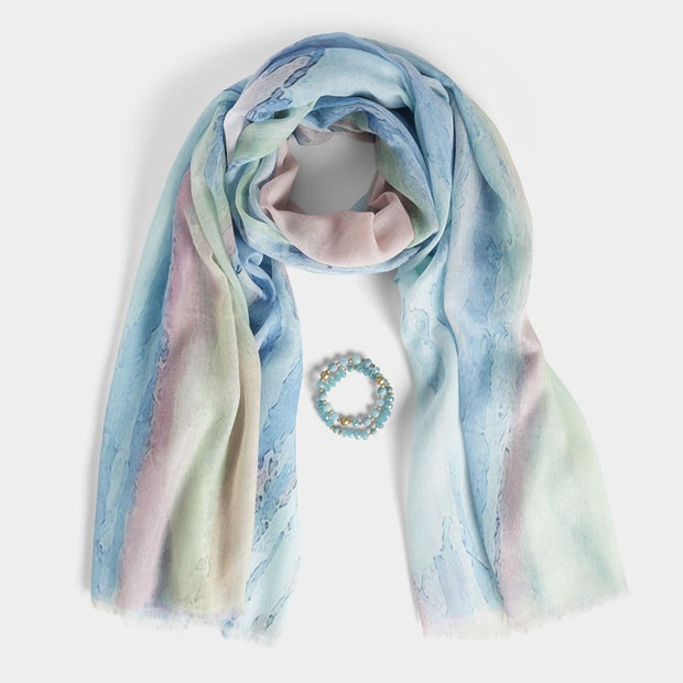 Scarf & Bracelet Sets - 3 Colors