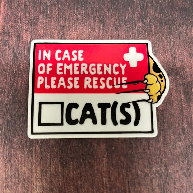 Emergency Cat Decal