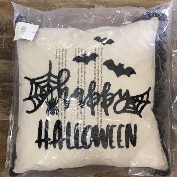 Bat Happy Halloween Pillow