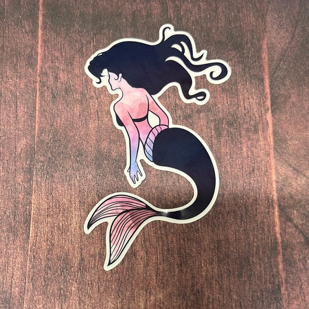 Mermaid Watercolor Decal