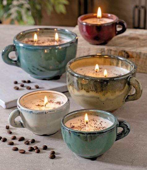 Coffee Cup Pottery Collection - Swan Creek Soy Candles