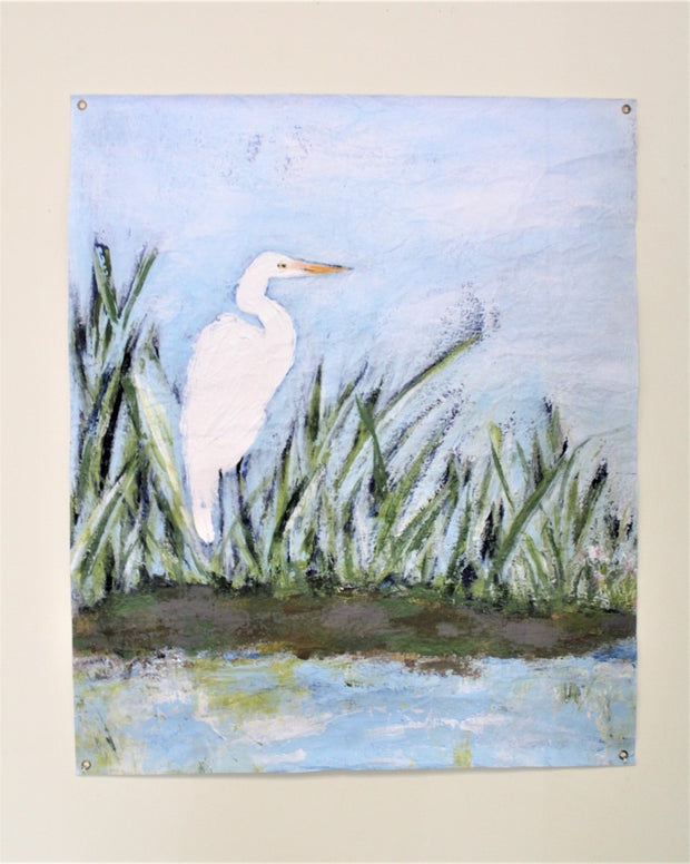 Paper Art Abstract Shore Bird