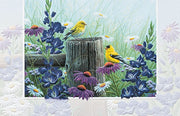 Goldfinch Meadow Inspirational Birthday Greeting Card