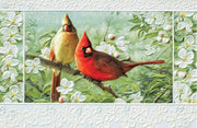 Cardinals in Orchard Wedding Greeting Card