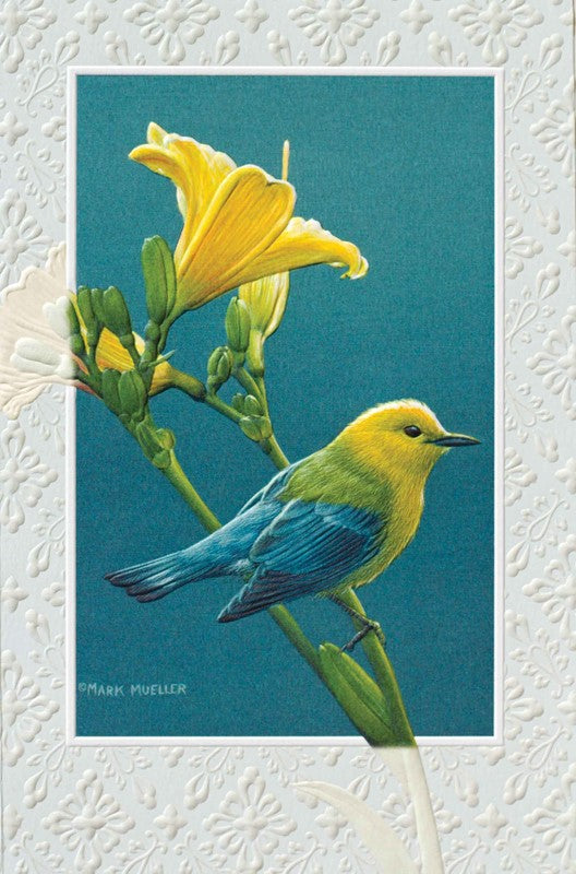 Prothonotary Warbler Coping Greeting Card