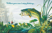Bass Fishing Birthday Greeting Card