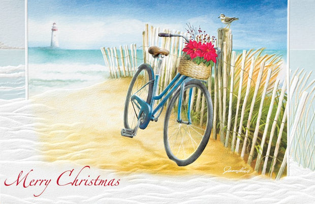 Beach Bike 16 Deluxe Boxed Christmas Cards