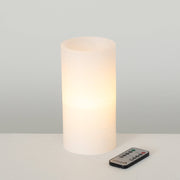 3” x 9” Timber LED Glow Candle - White