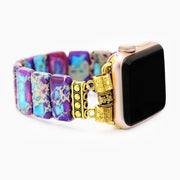 Majestic Tibetan Jasper Stretchy Apple Watch Band