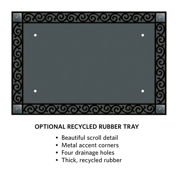 Recycled Rubber Tray for Interchangeable Inserts