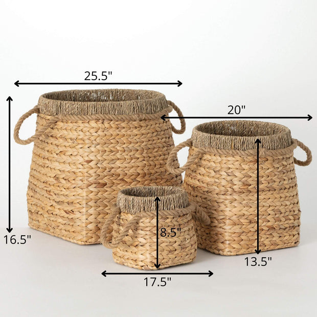 Woven Baskets, 3 Sizes