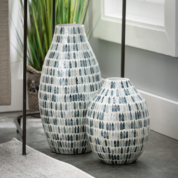 Bamboo Capiz Vases, 2 Styles