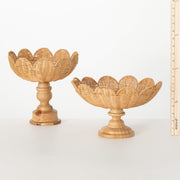 Woven Pedestal Trays, 2 Sizes