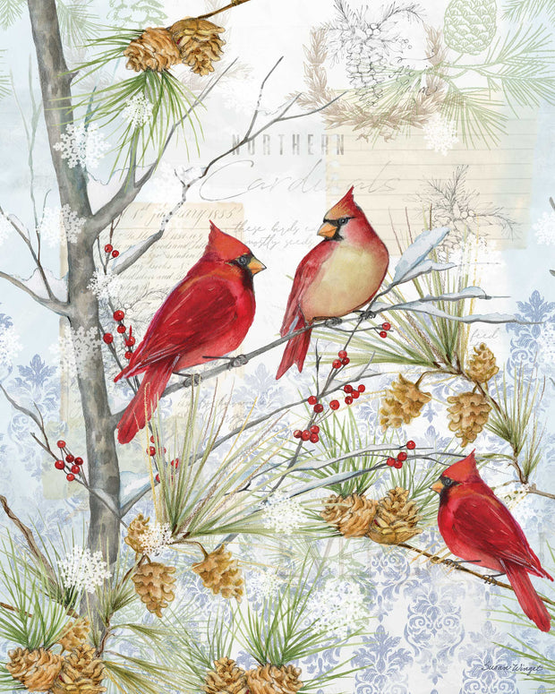 Northern Cardinals 20" Art Pole