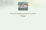 Backyard Refreshment Stand Birthday Greeting Card