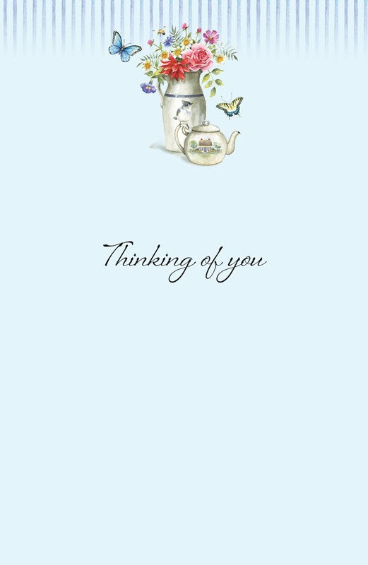 Cottage Bouquet Thinking of You Greeting Card