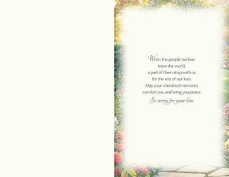 Garden Path Sympathy Greeting Card