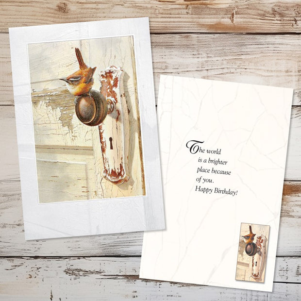 Carolina Wren Birthday Greeting Card