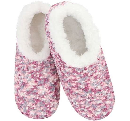 Popcorn Plush Snoozies with Padded Insole