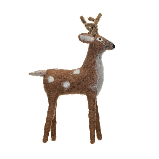 Wool Felt Standing Deer