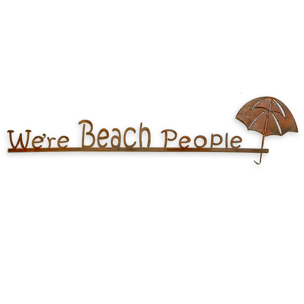 We’re Beach People Sign