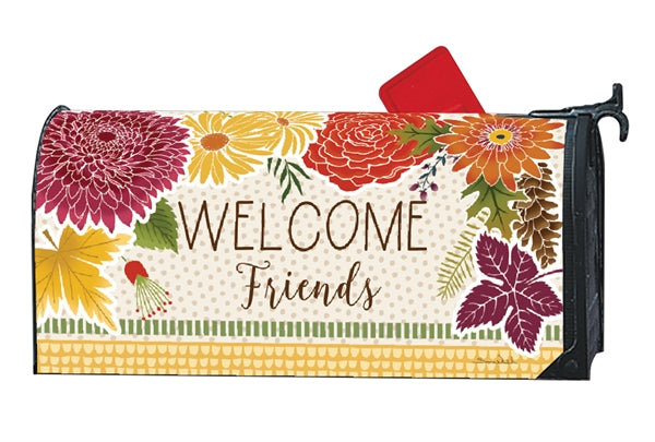 Autumn Floral Mailbox Wrap