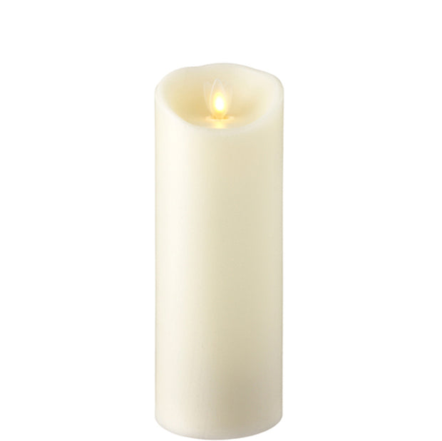 Moving Flame 3x8 Ivory Candle