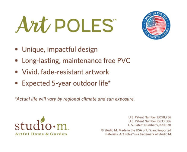 May Peace Prevail 40" Art Pole