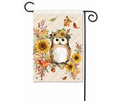 Autumn Owl Garden Flag