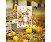 Autumn Owl Garden Flag