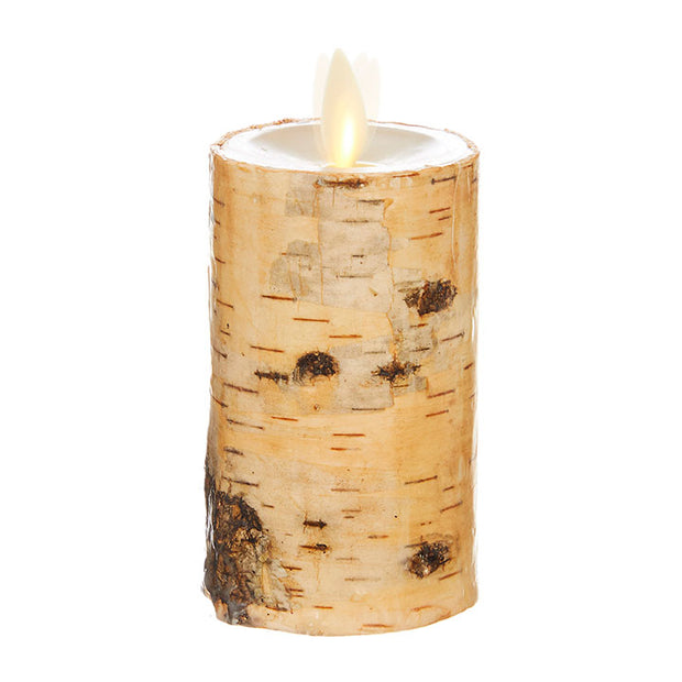 Moving Flame 2 x 4 Birch Candle