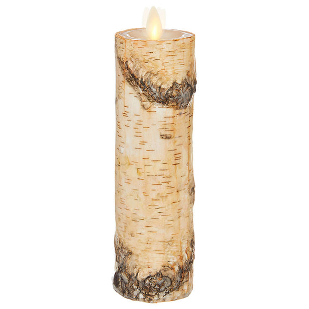 Moving Flame 2x8 Birch Candle