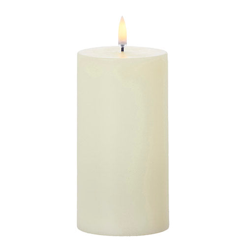 3" x 6" Ivory Pillar Candle LED