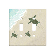 Baby Sea Turtles Ceramic Switch Plates
