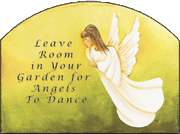 Angels to Dance Garden Slate Sign