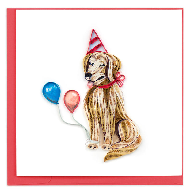 Birthday Dog Quilling Card